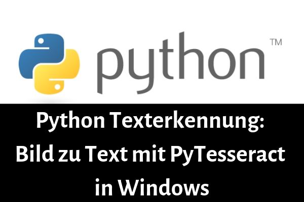 python texterkennung